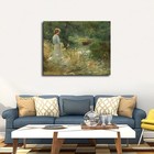 Vintage French Country Cottage Garden Meadow Poster Decorative  Canvas Wall Art 