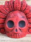 Mayan Death Whistle Tiki Mug Wusong Road Dynasty Funkymugs Red Matte 5  Tall New