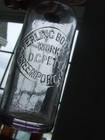 C1900 Old Hutchinson Type Soda Bottle - D c  Petty - Greenport  N y 