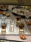 Stylesetter 9 Shot Glass Tic Tac Toe Drinking Game Set Gift Glasses Tray Barware