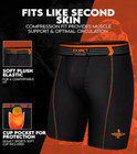 Exxact Sports Men s Compression Shorts With Soft Athletic Cup For Baseball