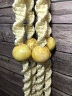 Vintage 1970   s Large Ivory Macrame Plant Hanger Ball Boho Mid Century