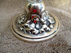 Antique Sterling Silver  Repousse  And Cut Crystal Vase Ca 1918 Stieff Baltimore