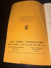 Original 1947 Instructions For Assembling   Operating Lionel Trains Good