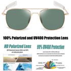 Aviator Sunglasses Premium Military Pilot Ultraviolet Mens Polarized Sunglasses