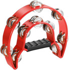 Tambourine Metal Half Moon Musical Instruments Double Row Metal Jingles Hand    