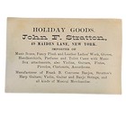 Antique Frank Converse Banjo Music Store C1880 Ny City Vtg Stratton Trade Card