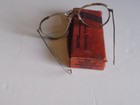 Vtg Antique Willson Safety Spectacles Goggles     Glasses W box Clear Steampunk