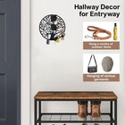 Round Decorative Home Key Holder Wall Mount  Metal Tree Car Key Rack For Wall   