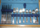 Vintage 1847 Rogers Bros  Eternally Yours Is Silver Plate Set With Chest
