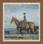 Hand-painted Old Master-art Antique Oil Painting Female Horse On Canvas 24 x24 