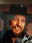 Waylon Jennings Signed 8x10 Coa W matching Numbered Sticker 