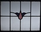 Pretty Floral Old English Leaded Stained Glass Window 20 75  X 18 