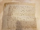 Antique Vintage 1856 Letter 12x8 