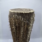 Rare African Djembe Zulu Ethnic Goat Skin Hand  Bongo Drum Tamtam 10  H 