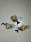 Vintage Mermaid Girl Figurines With Blue Tailfin Japan