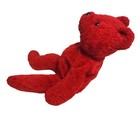 Vintage 1999 Avon Red Teddy Bear Plush Stuffed Animal Bean Bag Toy Full O beans