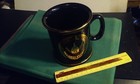 Stetson University College Black   Gold Ceramic Stein Mug Deland Florida 4  Tall