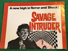 Savage Intruder Hollywood Horror House Pressbook 1970 Miriam Hopkins Vintage