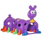 Qaba Indoor   Outdoor Caterpillar Kids Tunnel Climbing Toy  Purple