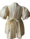 Vintage Dress Girls Toddler Cross-stitch On Ivory Linen Size 3t