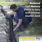 Flex Drain Pro 4 In  X 100ft black Copolymer Solid Drain Pipe