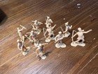 Vintage Louis Marx Pioneer Frontier Figures Lot 10 Plastic Western Toy Soldiers