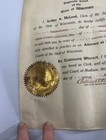 Vtg Antique 1920 Wisconsin Supreme Court Law Degree On Diploma Paper W Seal
