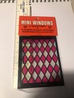 2 Miniature Stained Glass Window On Plastic