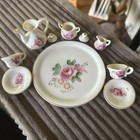 Vintage Miniature 10 Piece Porcelain Tea Set - No Chips  No Cracks - Japan