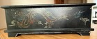 Wood Dragon Design Chess Set  Black   Beige Board With Drawer Storage