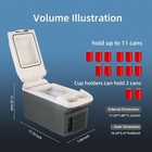 9 Quart  9 Liter  Portable Car Refrigerator   Warmer  12v Thermoelectric Cool   
