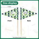 50 Pcs Golf Cupcake Toppers Hole In Decorations 1st Golf Cocktail Picks Mini    