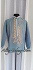 Barong And Filipiniana Blouse Dusty Blue