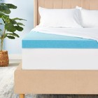 Serta 3  Cool Nights Gel Memory Foam Mattress Topper With Washable Cover  King