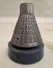 Limited Edition Nasa Pewter Mercury Liberty Bell 7 Apollo On Blue Marble Base