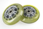 Lot Of 2 Replacement 90mm Scooter Wheels Wheel W  Bearings 90 Mm