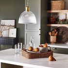 Reeded Glass Pendant Brass - Threshold Designed With Studio Mcgee