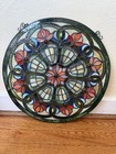 Tiffany Style Design Round Stained Glass Window Panel