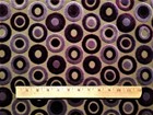 Modern  Geometric Circle  Cut Velvet Upholstery Fabric Purple 2 Yards
