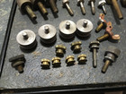 Vintage Knurled Thumb Screws Nuts Shouldered Slotted Brass Or Stainless Steel