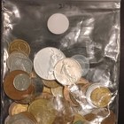 Mixed World Coin Lot Assorted Coins In Plastic Bag  Uncertified