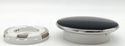 Google Nest Learning Thermostat 4th Gen Polished Silver W  Wall Base Mount Used