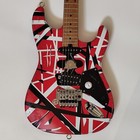 6 String Vintage Relic Electric Guitar Red Black White Striped St Style New