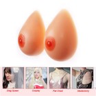 Silicone Breast Forms Teardrop Prosthesis Enhancer Self Adhesive Fake Boobs
