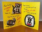 Vintage 1950s  happy Anniversary To A Swell Pair  Bunnies Greeting Card   Signed