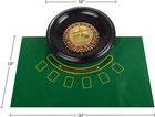 Casino Style 16 Inch Roulette Wheel Gambling Gaming Set Large Size Felt Full Set