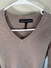 Noel Asmar Sweater Women Tan Cashmere Blend Knit Elbow Patches Equestrian Xs