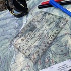 Map Protractor - For Map Reading And Navigation - Mils degrees meters yards