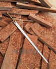 Custom Handmade Fantasy King Replica Sword Red Gem Handle Medieval Cosplay Sword